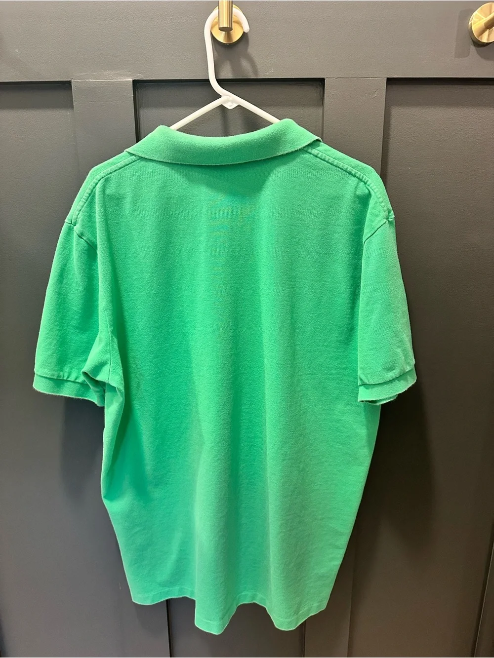 Ralph Lauren Green Pique Polo with Yellow Pony